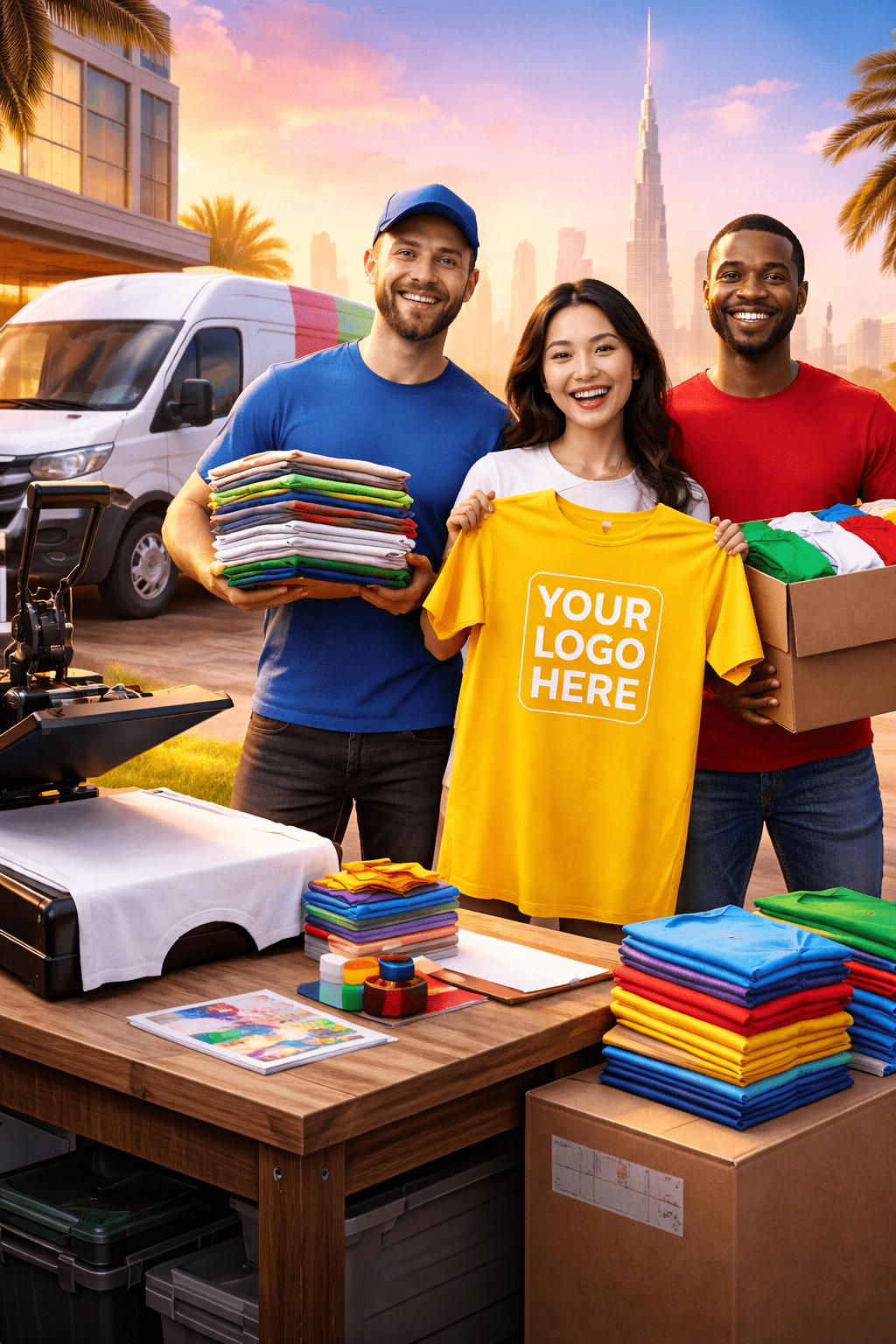 Same Day T-Shirt Printing Dubai